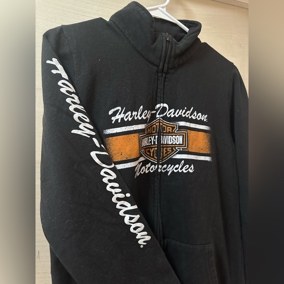 Harley-Davidson Black Full Zip Hoodie | Size M | Manchester NH - Picture 2 of 4